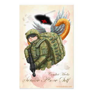 ARMY Combat Medic - service boven zichzelf Foto Afdruk