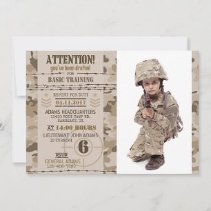 Army Desert Camouflage Militaire Verjaardag Kaart