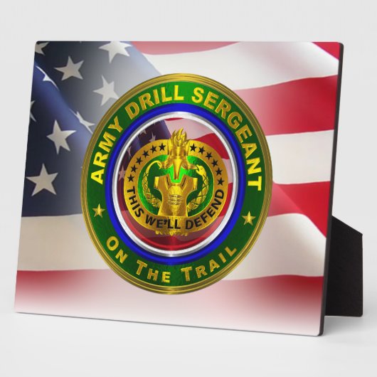 Army Drill Sergeant Fotoplaat (Zijkant)