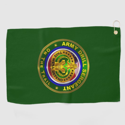 Army Drill Sergeant  Golfhanddoek (Horizontaal)