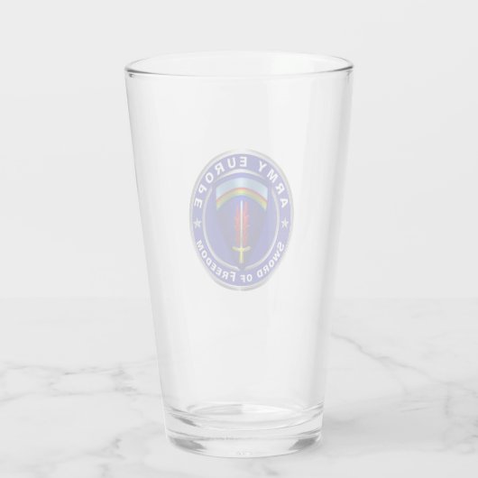 Army Europe USAREUR Glas (Achterkant)
