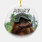 Army Fan Cute Keramisch Ornament (Achterkant)