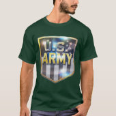 Army Flag Shield Tshirt (Voorkant)