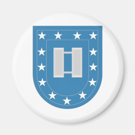 Army Flash Captain Insignia Magneet (Voorkant)