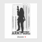 Army Girl Sticker (Vel)