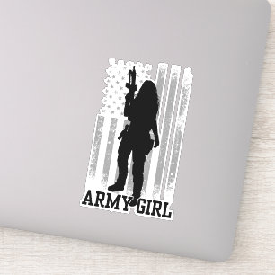 Army Girl Sticker