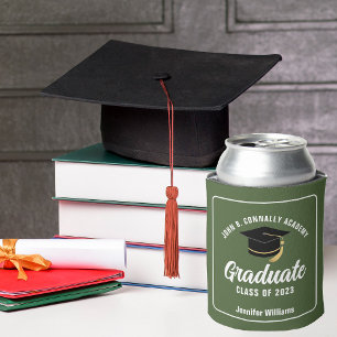 Army Green Afstuderen aangepaste afstudeerfeest Blikjeskoeler