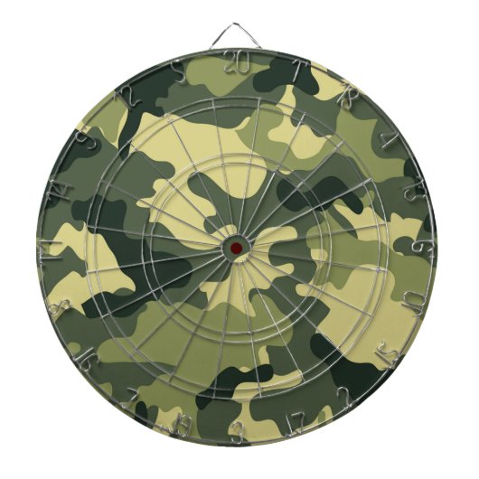 Army Green Camo Dartboard Dartbord (Voorkant)