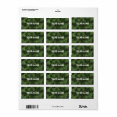 Army Green Camouflage Pattern Etiket (Full Sheet)