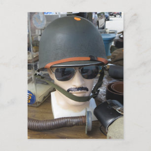 Army Helmet Briefkaart