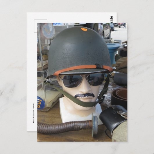 Army Helmet Briefkaart (Voorkant / Achterkant)