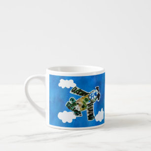 Army Jet - Kunst voor kinderen Espresso Kop