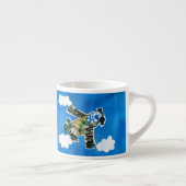 Army Jet - Kunst voor kinderen Espresso Kop (Rechts)