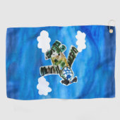 Army Jet - Kunst voor kinderen Golfhanddoek (Horizontaal)