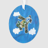 Army Jet - Kunst voor kinderen Ornament (voorkant)
