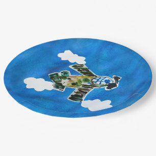 Army Jet - Kunst voor kinderen Papieren Bordje