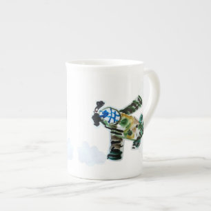 Army Jet - Kunst voor kinderen Porselein Kop