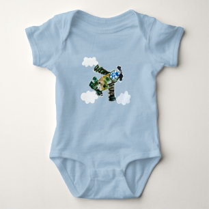Army Jet - Kunst voor kinderen Romper