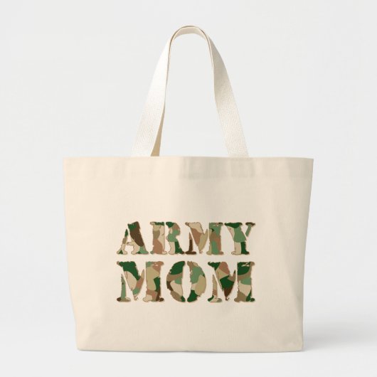 Army Mam Camo Grote Tote Bag (Voorkant)