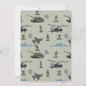 Army Military Camouflage Green Camo Birthday Kaart (Achterkant)