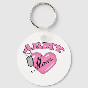Army Moeder Hart N Hondenpenning Sleutelhanger