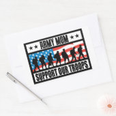 ARMY MOM RECHTHOEKIGE STICKER (Envelop)