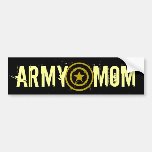ARMY MOM STAR BUMPERSTICKER (Voorkant)