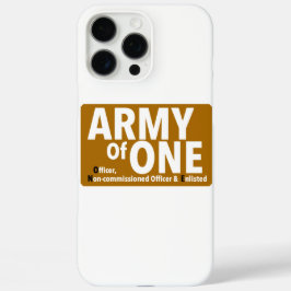 Army of One Print Nieuwigheid iPhone 16 Pro Max Hoesje