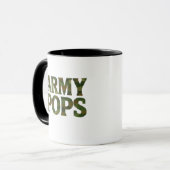 "ARMY POPS" Camouflage Mug | Military Dad Grandfat Mok (Voorkant links)