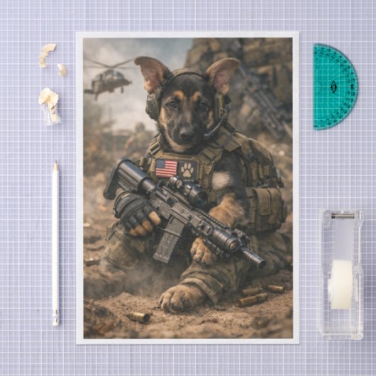 Army Pupper  Tissuepapier (Craft)