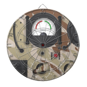 Army Radio woestijncamouflage. Dartbord