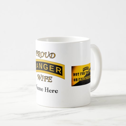Army Ranger School - Proud Wife - Mok (Voorkant rechts)