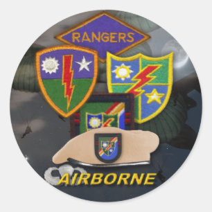 Army Rangers Veterans Scrapbooking sticker