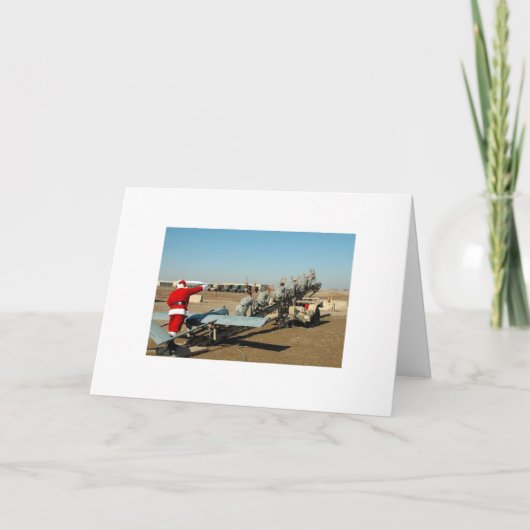 Army Santa Feestdagen Kaart (Voorkant)