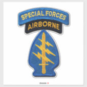 Army Special Forces Groepen Groene Baretten Contou Sticker (Vel)