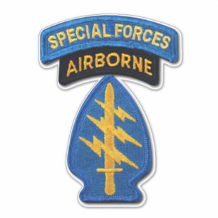 Army Special Forces Groepen Groene Baretten Contou Sticker