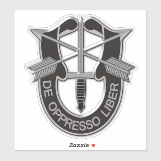 Army Special Forces Groepen Groene Baretten Contou Sticker (Vel)