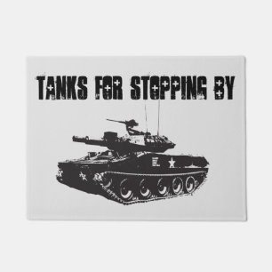 Army Tank Funny Welkom Deurmat