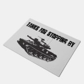 Army Tank Funny Welkom Deurmat (Schuin)