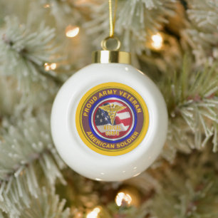 Army Veteran Medical Corps Kerstgeschenk Keramische Bal Ornament
