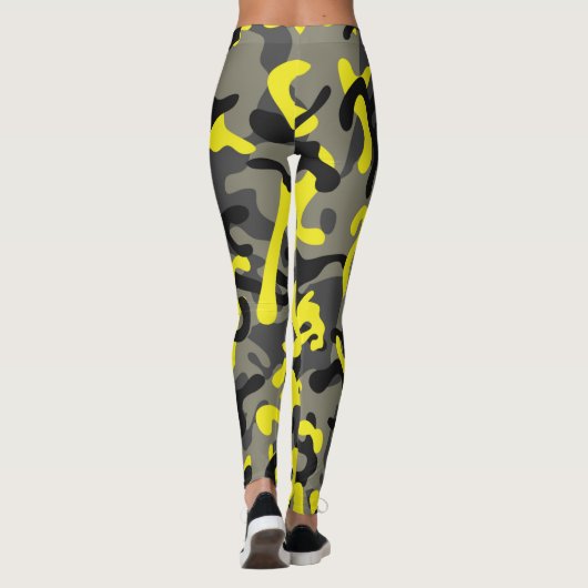 Army Yellow Camo Patterned | LEGGINGS (Achterkant)