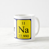 Arna tasse de nom de table périodique (Devant droit)