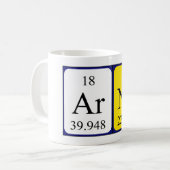 Arna tasse de nom de table périodique (Devant gauche)