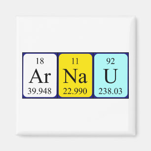 Arnau periodiek table name magnet magneet