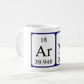 Arne tasse de nom de table périodique (Devant gauche)