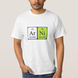 Arni periodiek table name shirt