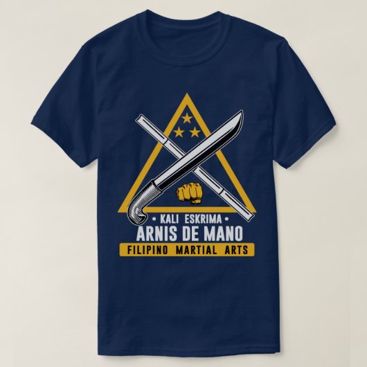Arnis De Mano Kali Eskrima Filipino Martial Art T-shirt (Design voorkant)