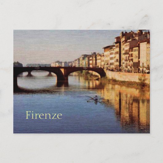Arno, Florence, Briefkaart van Italië (Voorkant)