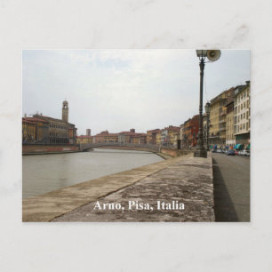Arno, Pisa, Italië Briefkaart