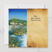 ARNO RIVER À FLORENCE Invitation DE PARCHEMENT TOS (Dos)